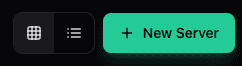 Dashboard with "+ New Server" button