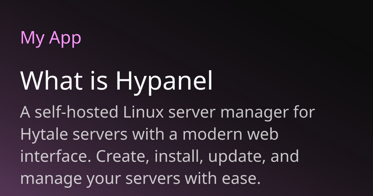 What is Hypanel
